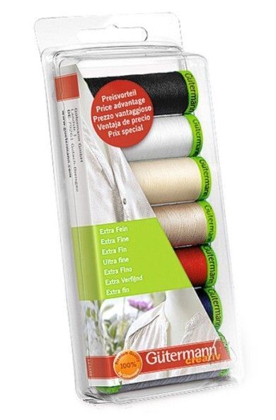 Набор ниток для особо-деликатных тканей "Extra Fein" Gutermann 731147-1