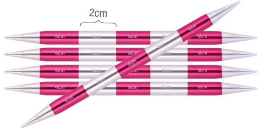 Спицы чулочные "SmartStix" 7мм/14см KnitPro 42015