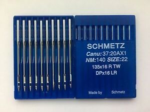 Иглы Schmetz DPx16 LR №140 10шт