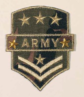 Аппликация "Army" 5,8х7 см PRYM 926405