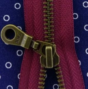 Молния металл 55см, темная латунь, разъемная тип 5 YKK 0503311/55 RGKBOR (527)