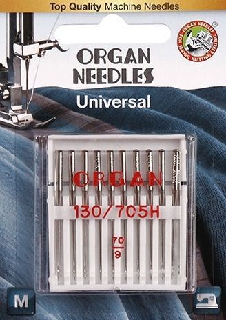 Иглы ORGAN универсальные 10/70 Blister