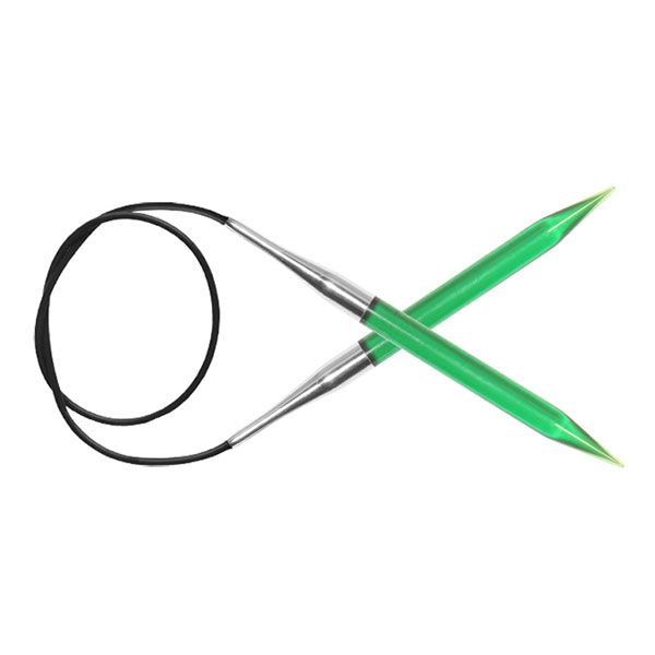 Спицы круговые "Trendz" 9мм/100см, акрил, зеленый KnitPro 51121
