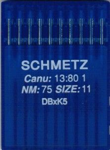 Иглы Schmetz DBxK5 №75 10шт
