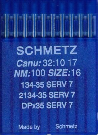 Иглы Schmetz DPx35 (134) SERV7 №100 10 шт