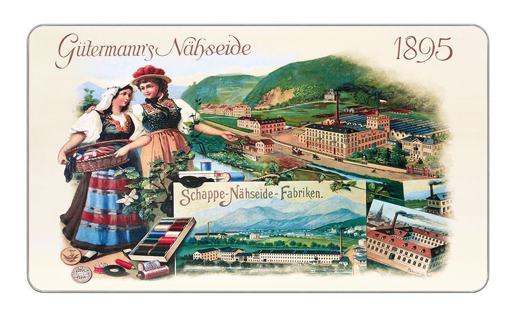 Набор ниток Sew-All 48 катушек по 100 м, серия Nostalgic в жестяной коробке Gutermann 640954