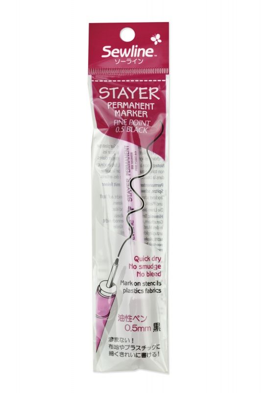 Маркер STAYER перманентный цв.черный Sewline FAB50045