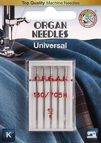 Иглы ORGAN универсальные 5/60 Blister