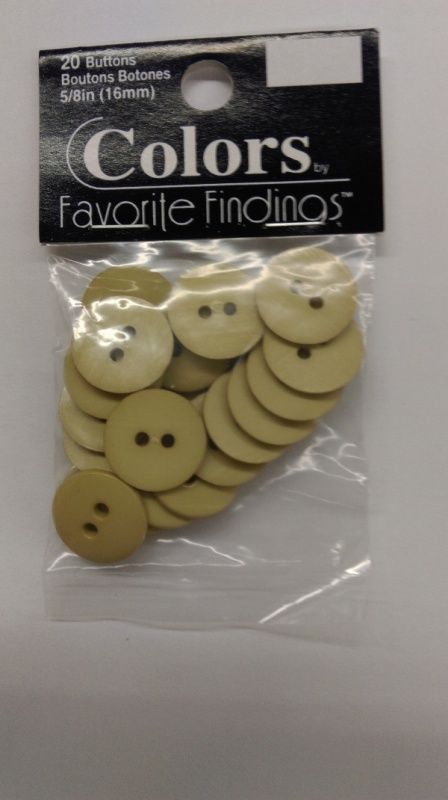 Пуговицы Colors by Favorite Findings,цв.кремовый арт.570000022