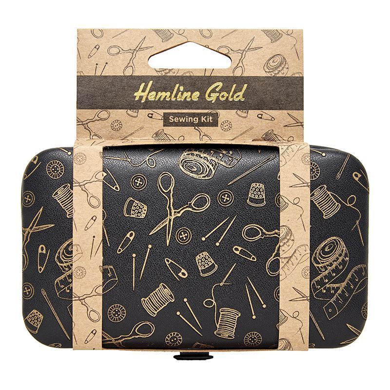 Швейный набор в чехле из эко-кожи Hemline Gold 4921.HG