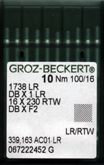 Игла Groz-beckert DBx1 LR № 100/16 10 шт