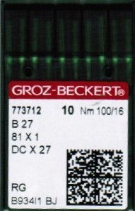 Игла Groz-beckert DCx27 RG (Bx27RG) № 100/16 10 шт