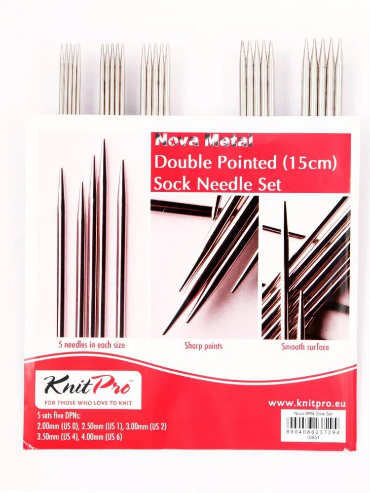 Набор чулочных спиц длиной 15см,"Nova Metal", KnitPro,10651