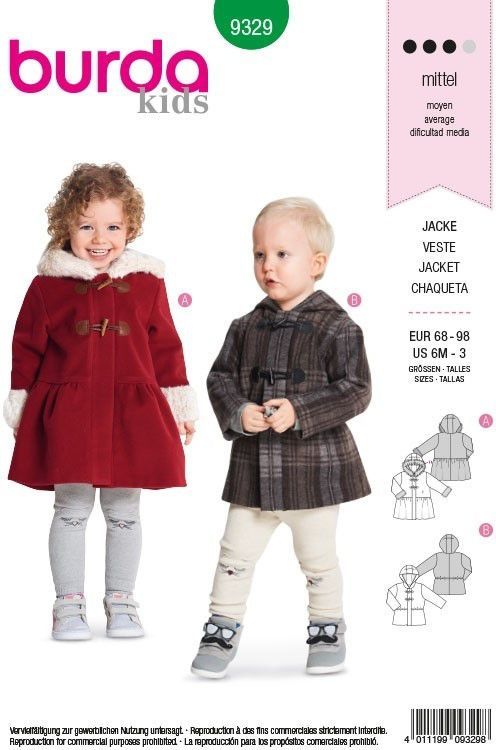 Выкройка Burda 9329 - Жакет