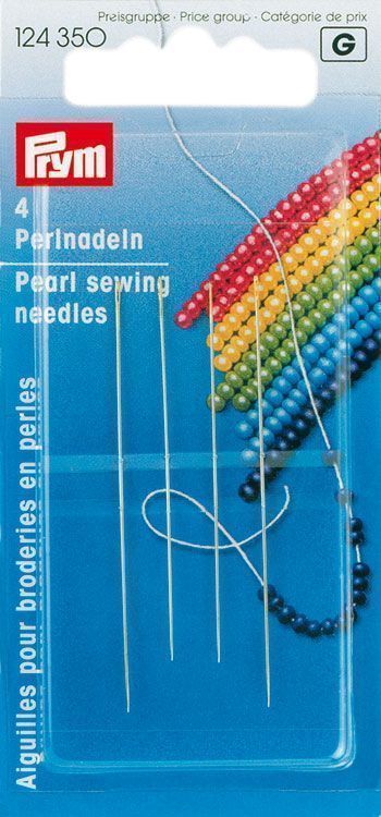Иглы ручные для бисероплетения, очень тонкие №10-12 PRYM 124350