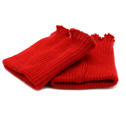 Манжет плотный (30% шерсть, 70% акрил), 10 кл, 2*2, 8,5*9,5см, красный