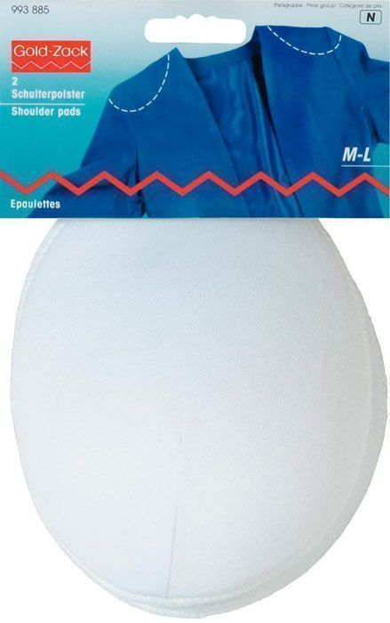 Накладки плечевые реглан, цв.белый, размер M-L (2шт) PRYM 993885
