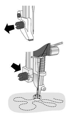 Закрытая пружинная лапка для свободной техники (пружинная) Husqvarna 413385645