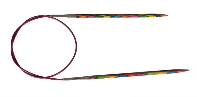 Спицы круговые Symfonie 2,25мм/40см, дерево, многоцветный, KnitPro, 20302