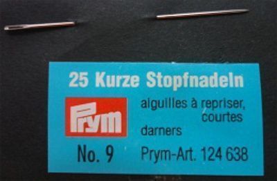 Иглы ручные для штопки № 9 короткие (25шт) PRYM 124638