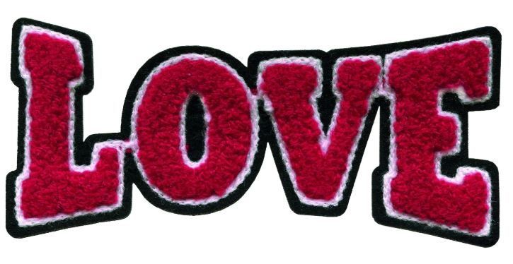 Термоаппликация "Love" 113*50мм PRYM 926677