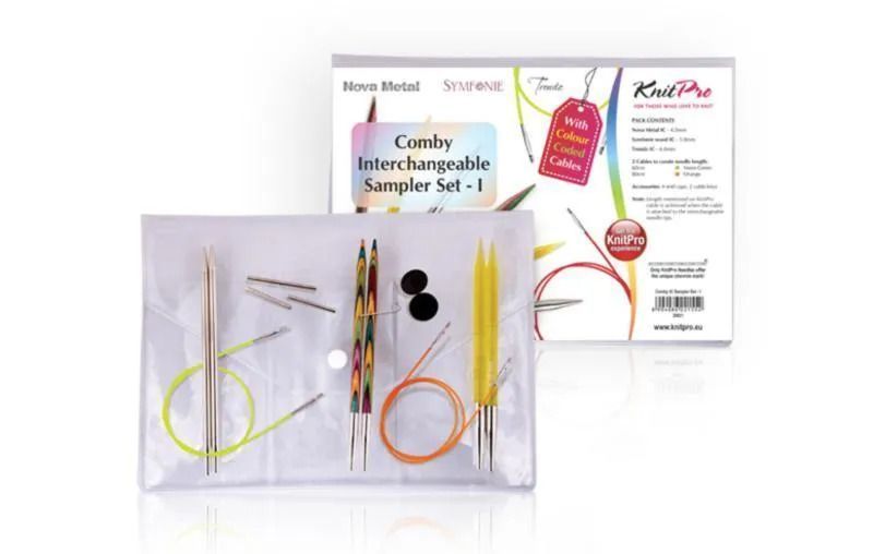 Набор KnitPro "Set-I" съемных спиц 4мм, 5мм, 6мм  с тросиками 60см, 80см,"Special Sets", 20621