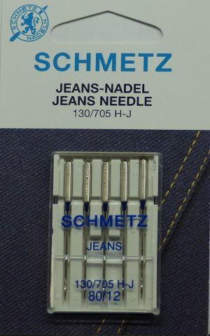 Иглы Schmetz для джинсы №80 5шт. 130/705H-J