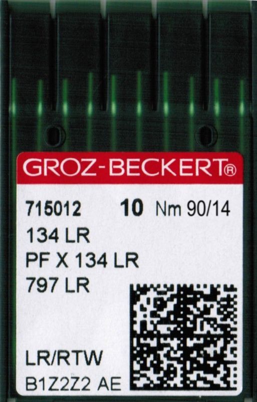 Игла Groz-beckert DPx5LR (134LR) №90/14 10 шт