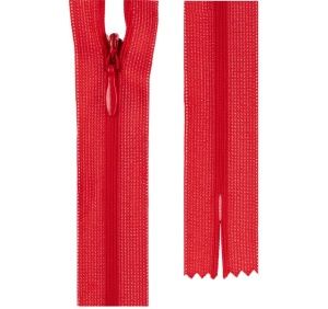 Молния спираль н/р потайная т.3 50 см пластик  (алый)
