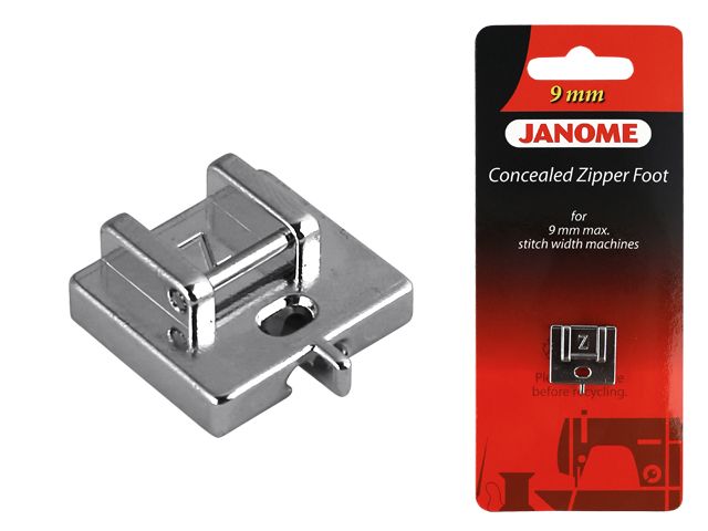 Лапка Janome для вшивания потайной молнии 202-144-009