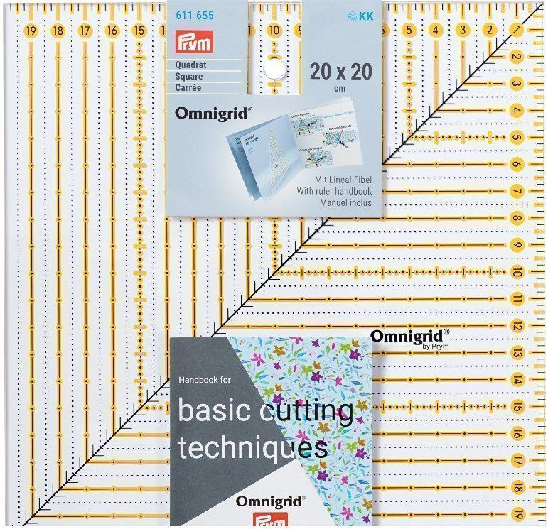 Линейка Omnigrid для пэчворка 20*20см PRYM 611655