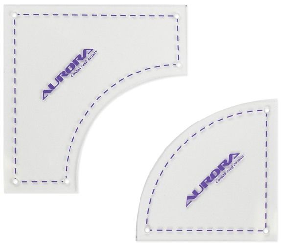 Набор линеек для пэчворка  Aurora для блока "Пьяная дорожка" 2 пр. AU-6152