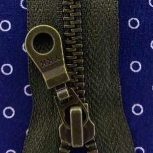 Молния металл 75см, темная латунь, разъемная тип 5 YKK 0503311/75 RGKBOR (078)