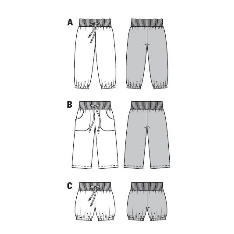 Выкройка Burda 9441-Шорты, Брюки