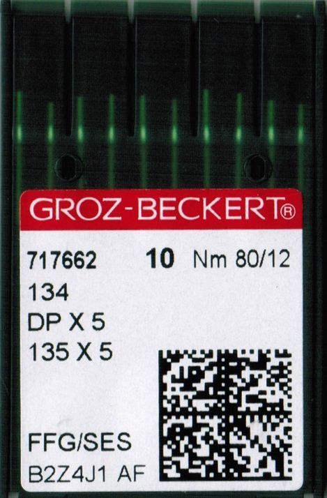 Игла Groz-beckert DPx5 FFG/SES (134FFG) № 80/12 10 шт