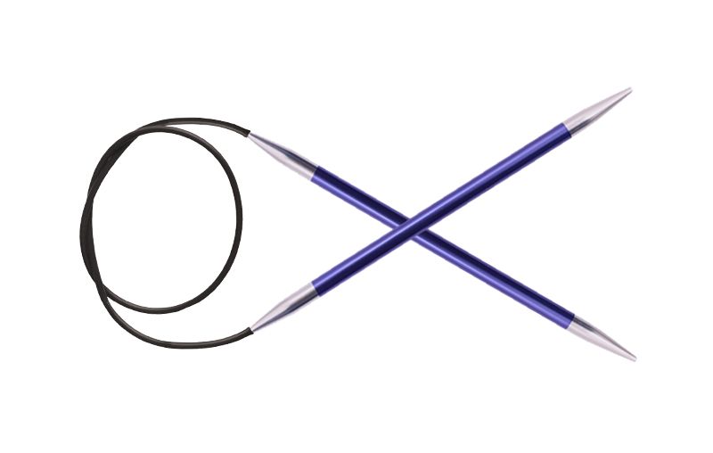 Спицы круговые Zing 4,5мм/100см, алюминий, KnitPro, 47160 Спицы круговые Zing 4,5мм/100см, алюминий, KnitPro, 47160