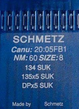 Иглы Schmetz DPx5 (134) SUK №60 10шт