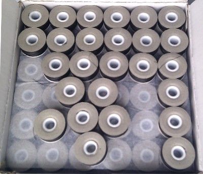 Нижняя нить Aurora Bobbins № 75D/2, 120м x 144 штук, черная.