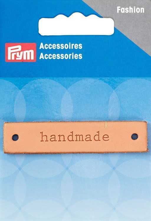 Эмблема "Handmade" 60*13мм для пришивания PRYM 403795