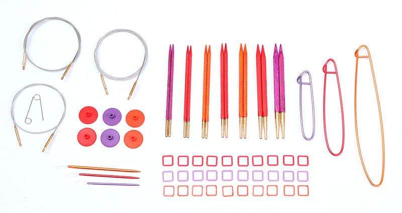Подарочный набор квадратных съемных спиц Joy оf Knitting (Радость вязания) KnitPro 25651
