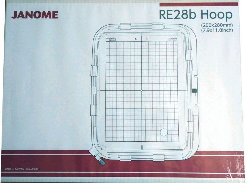 Пяльца RE28b для Janome MC500e, Elna 830 eXpr  864-403-009