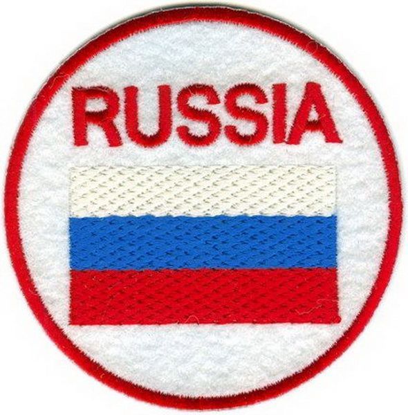 04603152 Нашивка Россия в круге (8см)