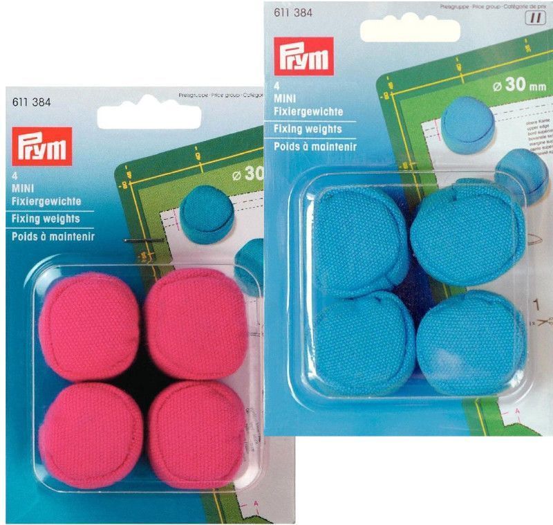 Фиксирующие гири MINI PRYM 611384 (голубые или розовые)