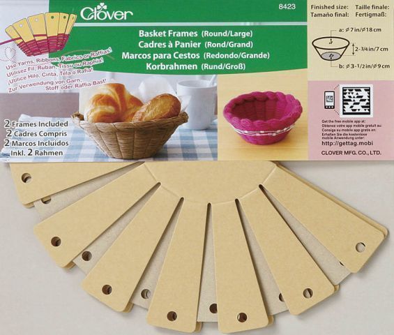 Набор форм для изготовления корзин (круглая / большая) Clover арт.8423