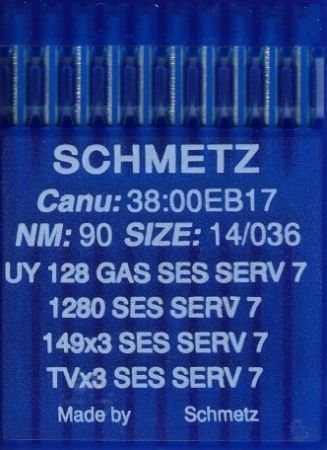 Иглы Schmetz UY128 GAS SES №90 10 шт
