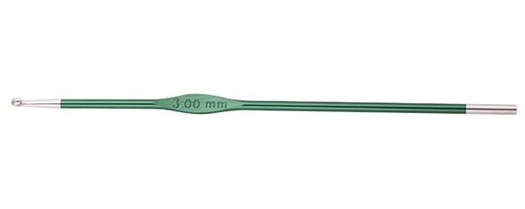 Крючок для вязания "Zing" 3мм, алюминий, нефтритовый KnitPro 47465