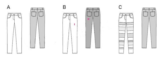 Выкройка Burda 6855-Брюки узкие