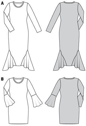 Выкройка Burda 6364 - Платье
