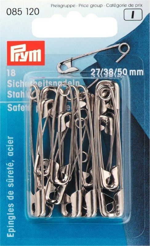 Булавки английские 27/38/50 мм PRYM 085120