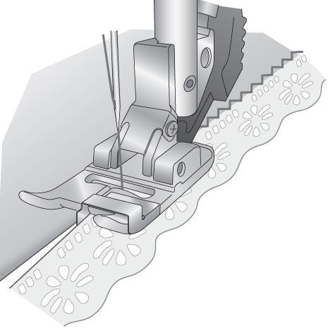 Лапка для узких кромок с системой IDT™ PFAFF 821142096